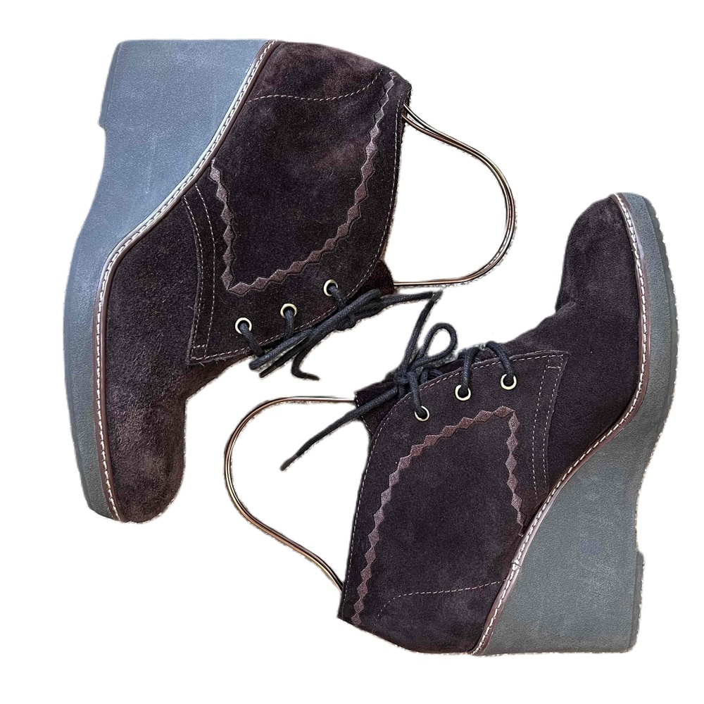 Naturalizer Brown 9.5 Suede Lace-Up Kaitlyn Chukka Boots